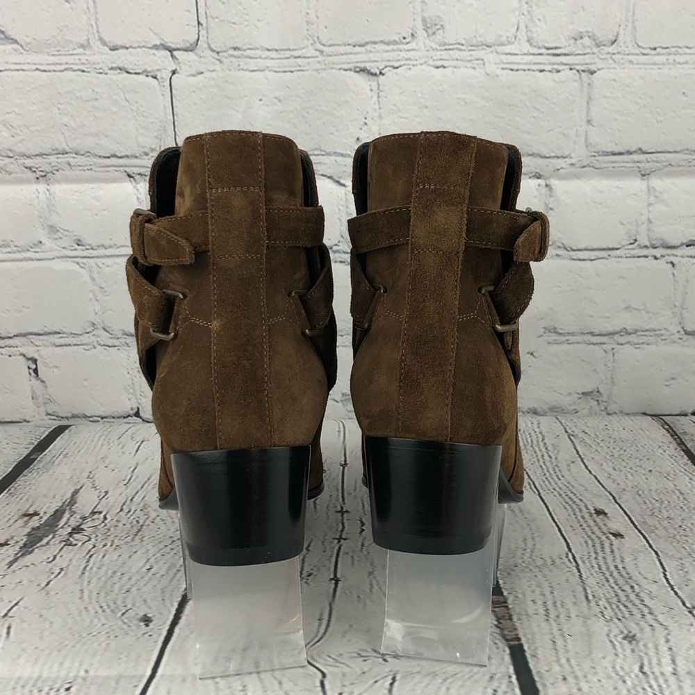 Saint Laurent, Brown Suede Ankle Boots, EU 35.5 - Picture 5 of 10